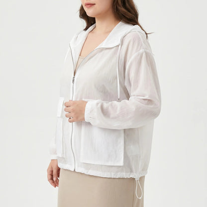 Damen-Sportjacke mit Kapuze und Reißverschluss-Jacket for women-Alpenkind
