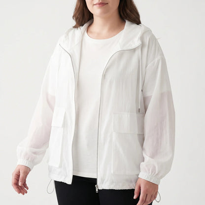Damen-Sportjacke mit Kapuze und Reißverschluss-Jacket for women-Alpenkind