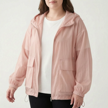 Damen-Sportjacke mit Kapuze und Reißverschluss-Jacket for women-Alpenkind