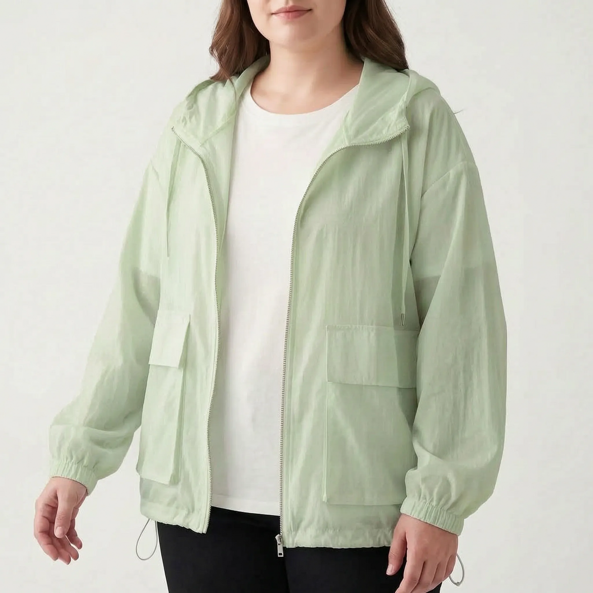Damen-Sportjacke mit Kapuze und Reißverschluss-Jacket for women-Alpenkind