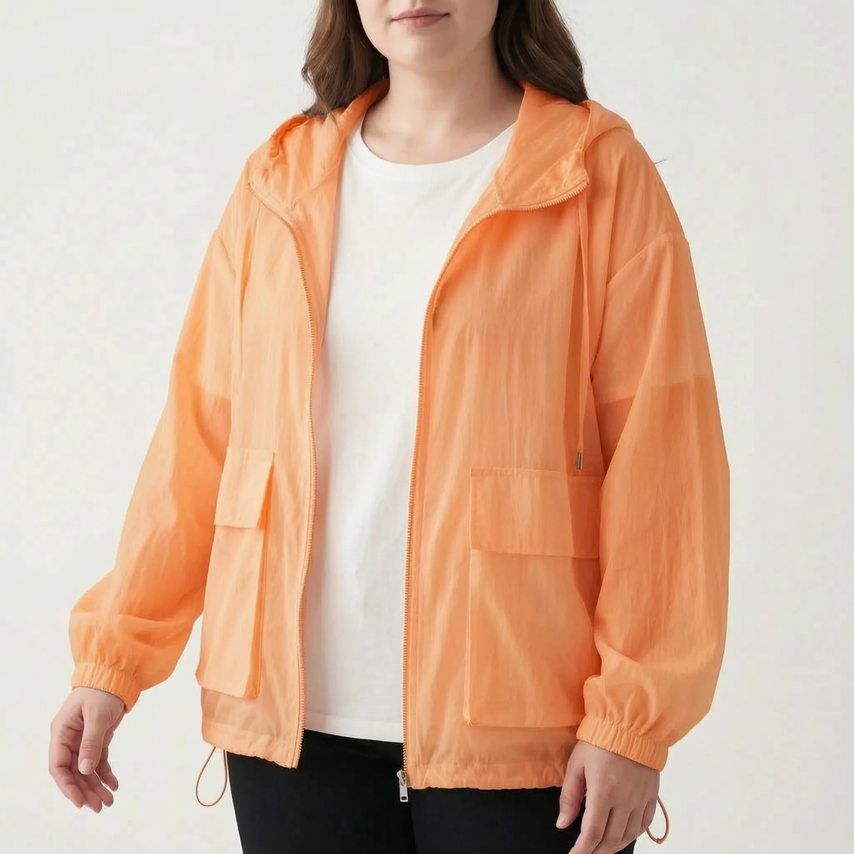 Damen-Sportjacke mit Kapuze und Reißverschluss-Jacket for women-Alpenkind