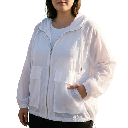 Damen-Sportjacke mit Kapuze und Reißverschluss-Jacket for women-Alpenkind
