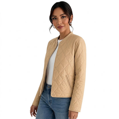 Damen-Steppbomberjacke mit Druckknöpfen-Jacket for women-Alpenkind