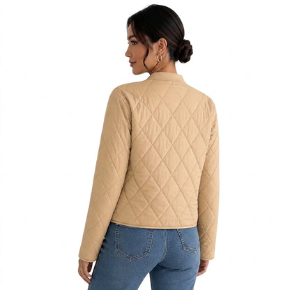 Damen-Steppbomberjacke mit Druckknöpfen-Jacket for women-Alpenkind