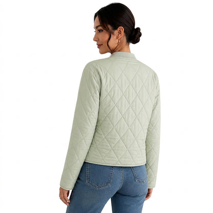 Damen-Steppbomberjacke mit Druckknöpfen-Jacket for women-Alpenkind