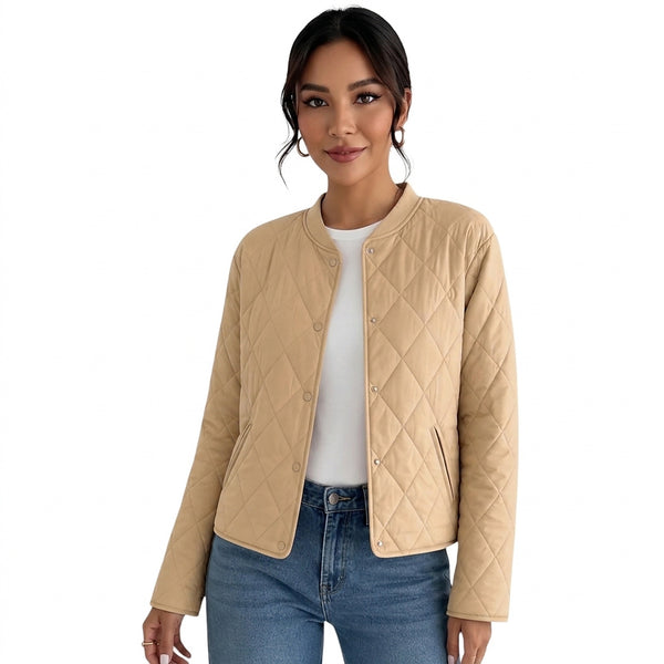 Damen-Steppbomberjacke mit Druckknöpfen-Jacket for women-Alpenkind