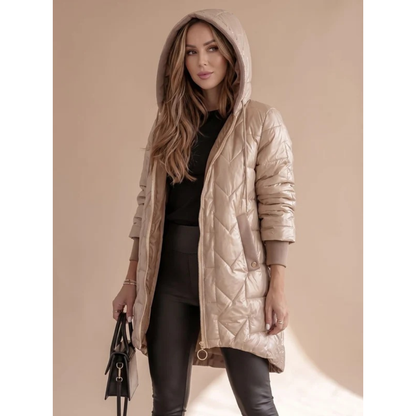 Damen Steppjacke mit Kapuze-Jacket for women-Alpenkind