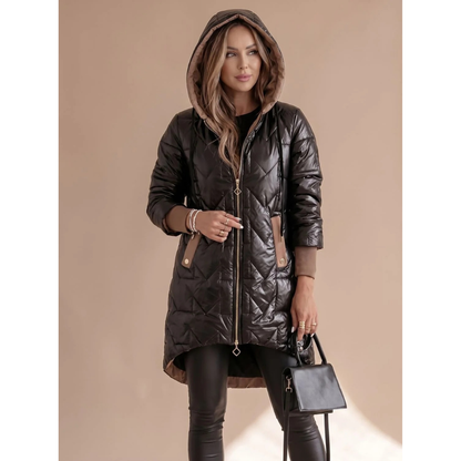 Damen Steppjacke mit Kapuze-Jacket for women-Alpenkind