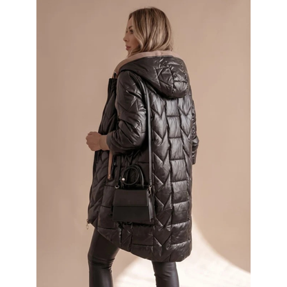 Damen Steppjacke mit Kapuze-Jacket for women-Alpenkind