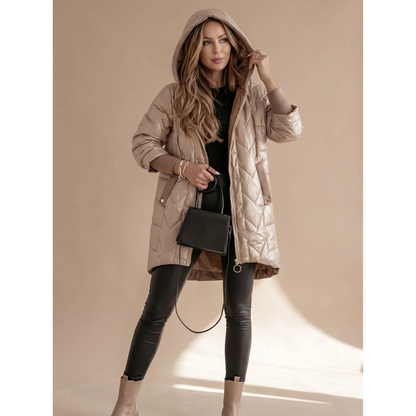 Damen Steppjacke mit Kapuze-Jacket for women-Alpenkind