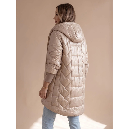 Damen Steppjacke mit Kapuze-Jacket for women-Alpenkind