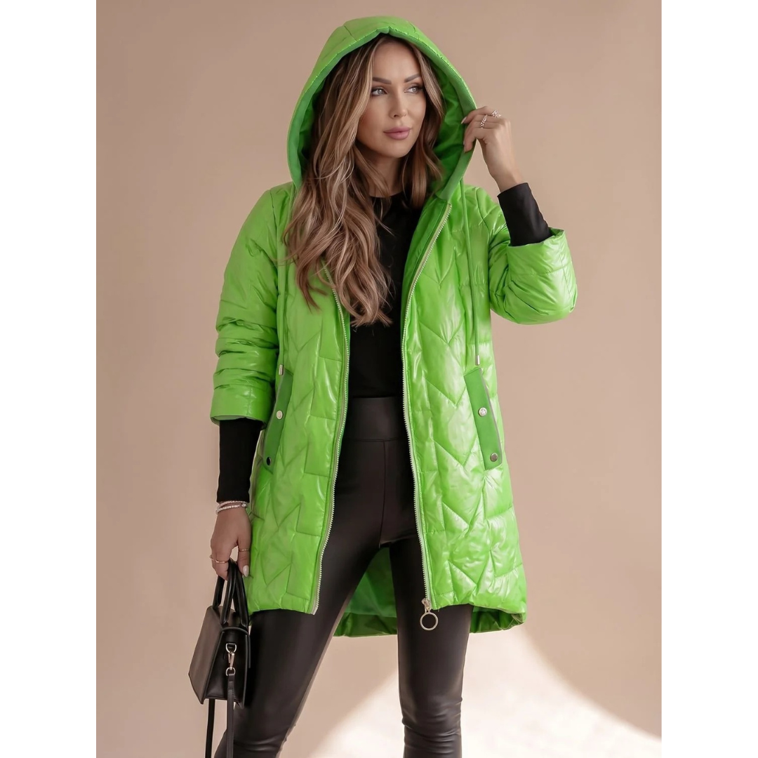 Damen Steppjacke mit Kapuze-Jacket for women-Alpenkind