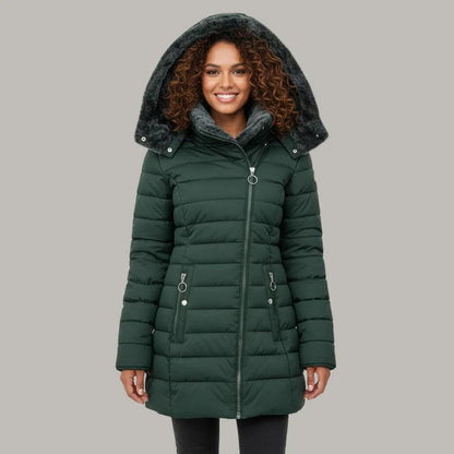 Damen Wintermantel mit weichem Innenfutter – Eleganter Komfort für kalte Tage-Women Outerwear-Alpenkind