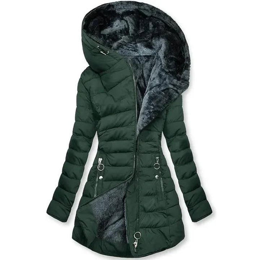 Damen Wintermantel mit weichem Innenfutter – Eleganter Komfort für kalte Tage-Women Outerwear-Alpenkind