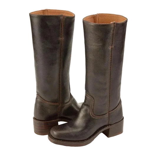 Damen Stiefel mit Mittelhohem Schaft und Blockabsatz-Footwear for women-Alpenkind