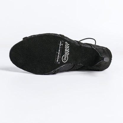 Damen Stiefeletten mit offener Zehenpartie und Schnürverschluss-Footwear for women-Alpenkind