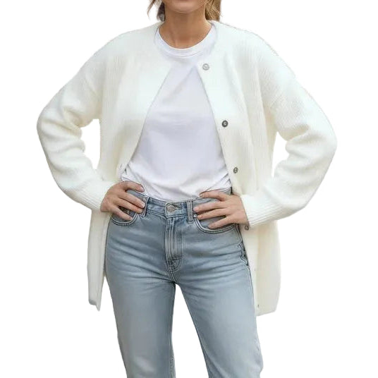 Damen Strickjacke mit Knopfleiste-Women cardigans-Alpenkind