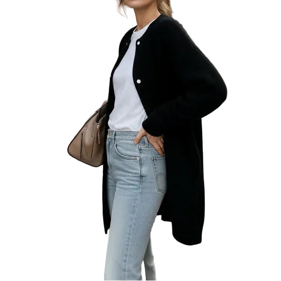 Damen Strickjacke mit Knopfleiste-Women cardigans-Alpenkind