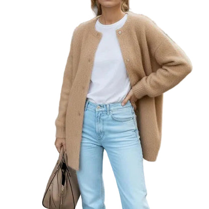 Damen Strickjacke mit Knopfleiste-Women cardigans-Alpenkind