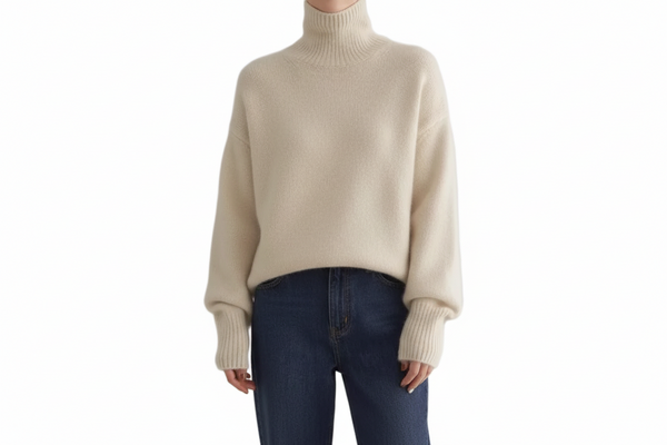 Eleganter Rollkragenpullover mit weichem Tragegefühl-Women Sweaters-Alpenkind