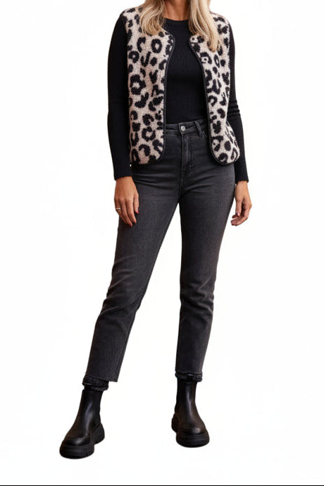 Damen Strickweste ohne Verschluss mit Muster-Women Outerwear-Alpenkind