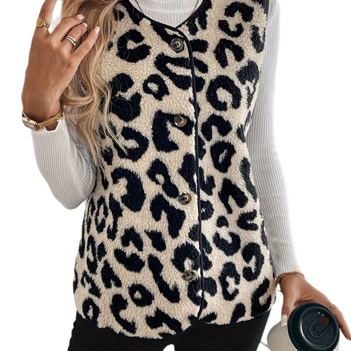 Damen Strickweste ohne Verschluss mit Muster-Women Outerwear-Alpenkind