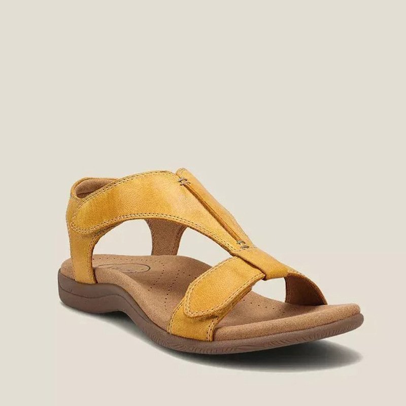 Damen T-Riemen-Sandalen mit Klettverschluss-Footwear for women-Alpenkind