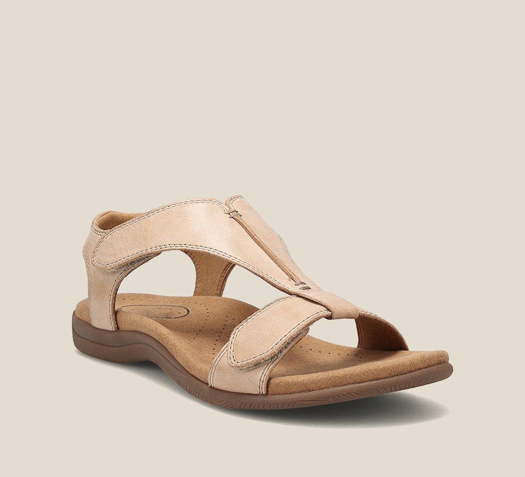 Damen T-Riemen-Sandalen mit Klettverschluss-Footwear for women-Alpenkind
