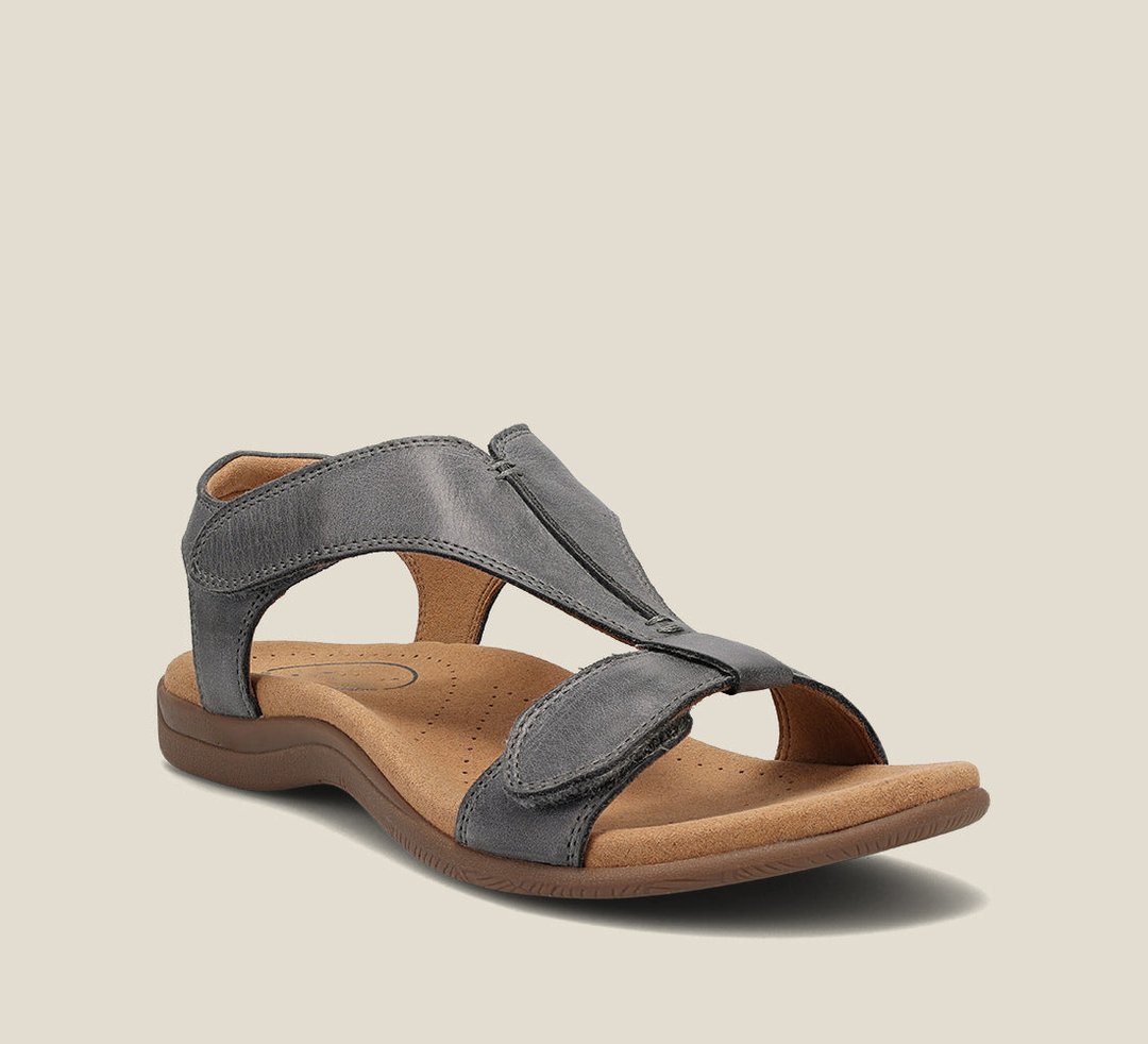 Damen T-Riemen-Sandalen mit Klettverschluss-Footwear for women-Alpenkind