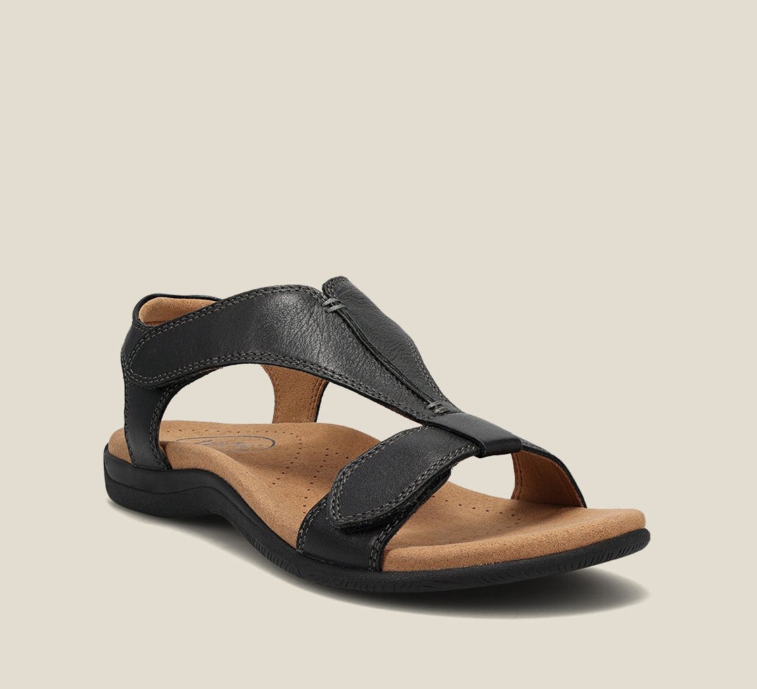 Damen T-Riemen-Sandalen mit Klettverschluss-Footwear for women-Alpenkind