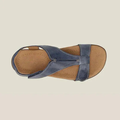 Damen T-Riemen-Sandalen mit Klettverschluss-Footwear for women-Alpenkind