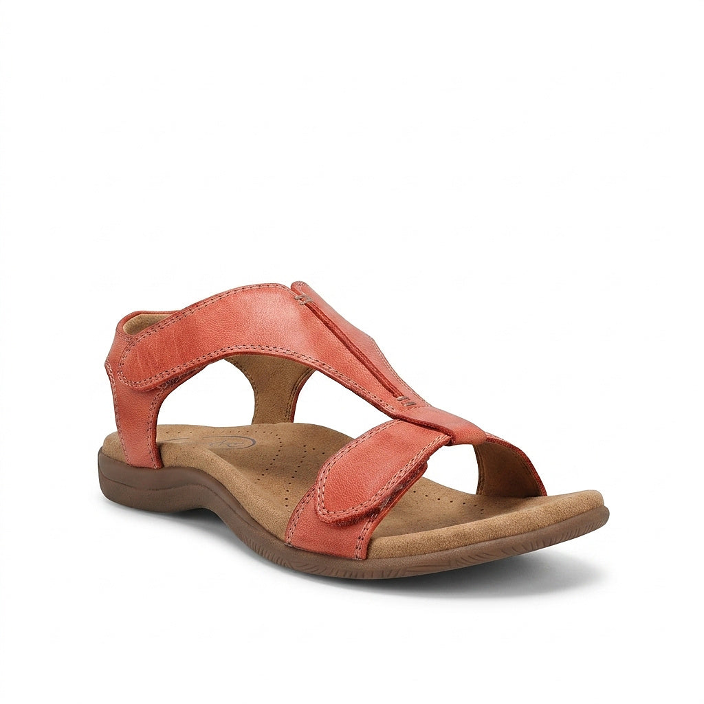 Damen T-Riemen-Sandalen mit Klettverschluss-Footwear for women-Alpenkind