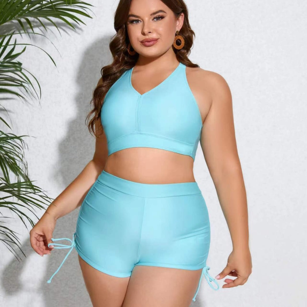 Damen-Tankini-Set mit Kordelzug-Shorts-Swimwear for Women-Alpenkind