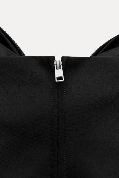 Damen-Top mit Schleifendetail und Glitzer-Struktur-Tops for women-Alpenkind