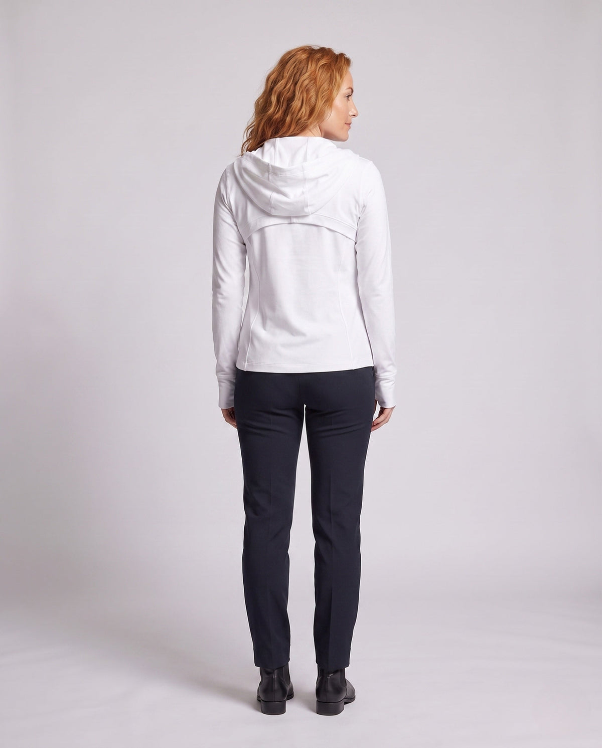 Damen-Trainingsjacke mit Kapuze und Reißverschluss-Jacket for women-Alpenkind