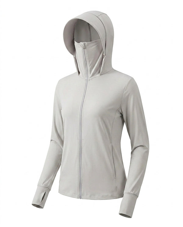 Damen-Trainingsjacke mit Kapuze und Reißverschluss-Jacket for women-Alpenkind
