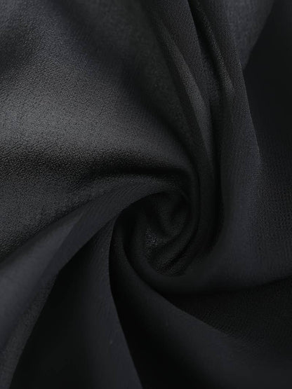 Damen transparente Kurzbluse mit Bindung vorne und kurzen Ärmeln-Women blouse-Alpenkind