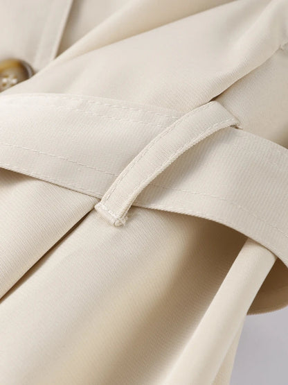 Damen Trenchcoat mit Gürtel und Knöpfen-Jacket for women-Alpenkind