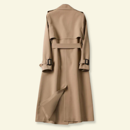Damen Trenchcoat mit Gürtel und Schnallen-Coats for Women-Alpenkind