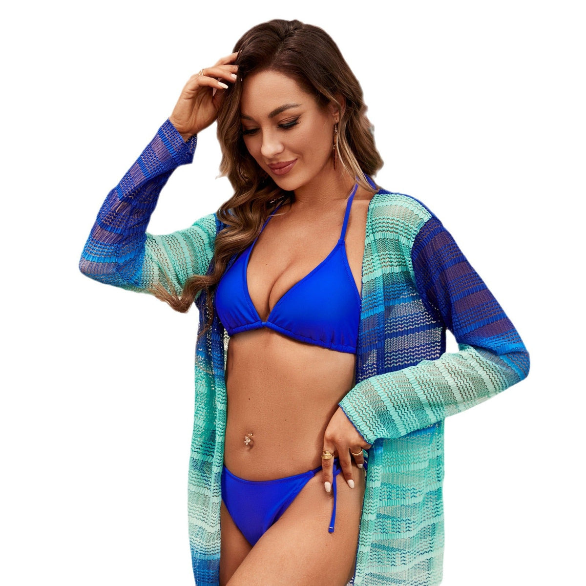 Damen-Triangel-Bikini-Set mit Bindebändern-Swimwear for Women-Alpenkind