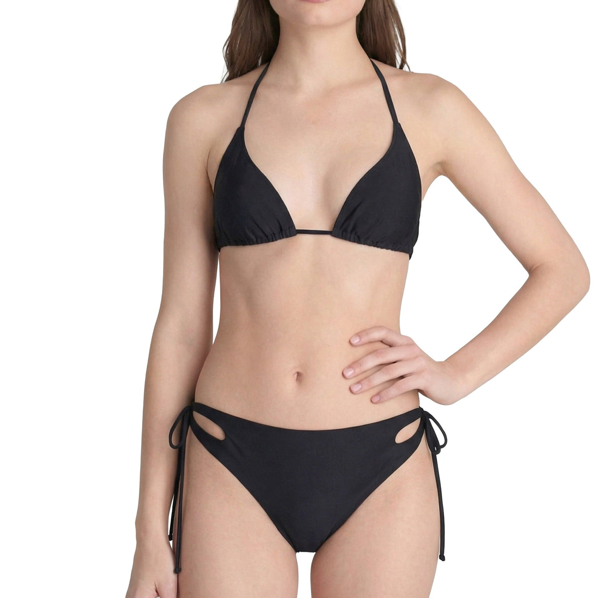 Damen-Triangel-Bikini-Set mit seitlichen Cut-outs-Swimwear for Women-Alpenkind