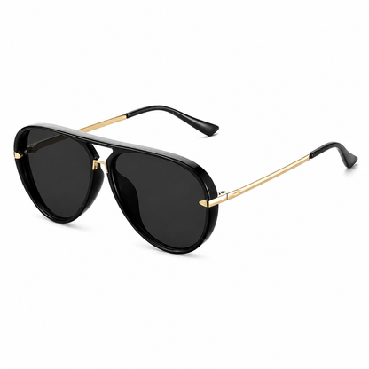 Damen Übergroße Sonnenbrille mit Doppelsteg-Glasses for women-Alpenkind