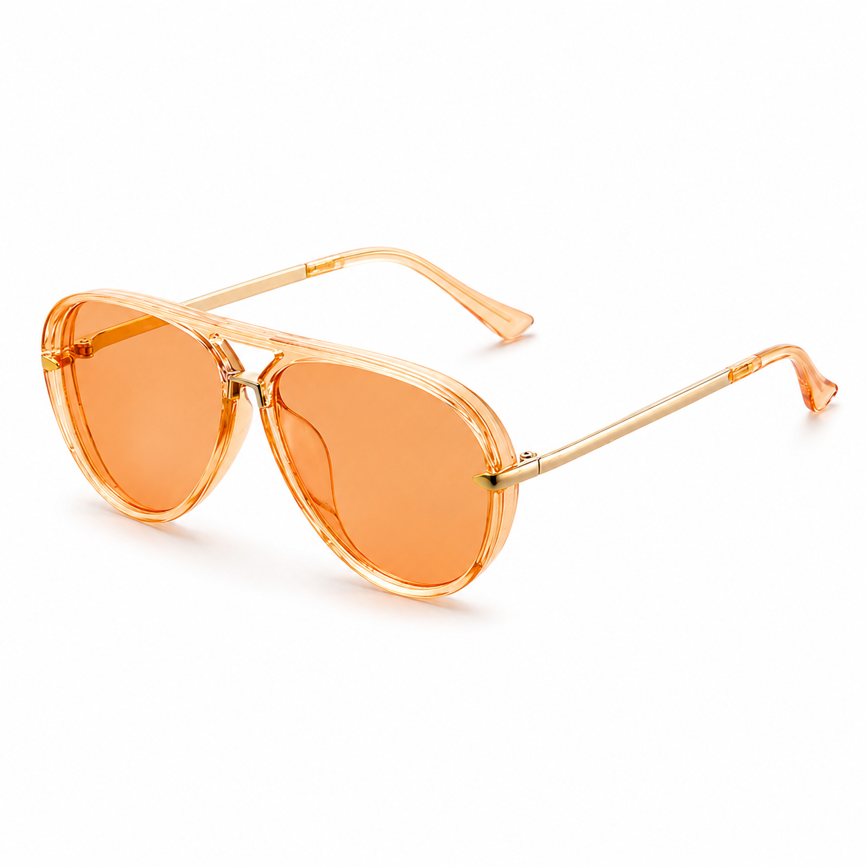 Damen Übergroße Sonnenbrille mit Doppelsteg-Glasses for women-Alpenkind