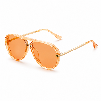Damen Übergroße Sonnenbrille mit Doppelsteg-Glasses for women-Alpenkind