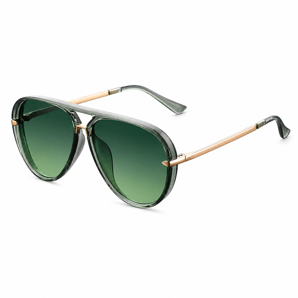 Damen Übergroße Sonnenbrille mit Doppelsteg-Glasses for women-Alpenkind