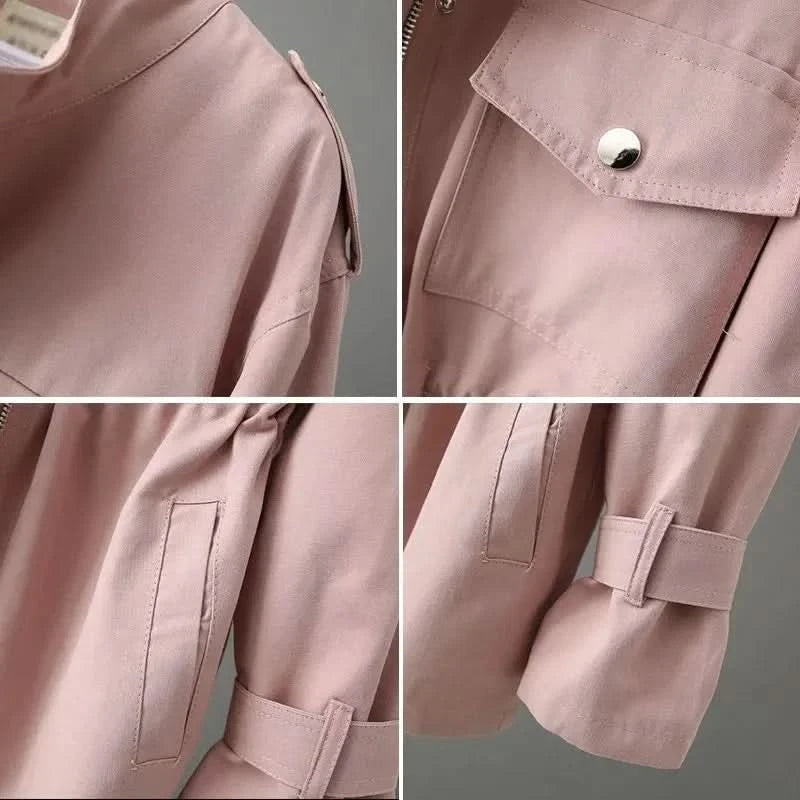 Damen-Utility-Feldjacke mit Kordelzug in der Taille-Jacket for women-Alpenkind