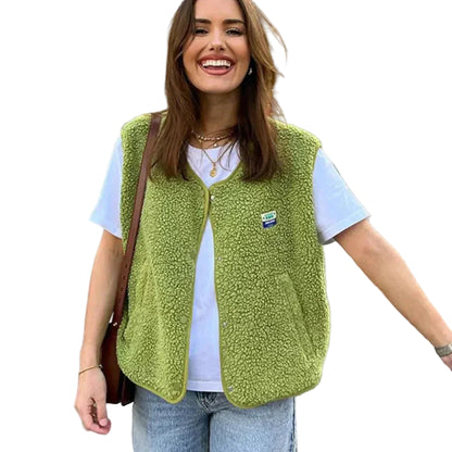 Damen Weste mit Knopfleiste-Vest for women-Alpenkind