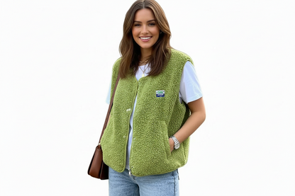 Damen Weste mit Knopfleiste-Vest for women-Alpenkind