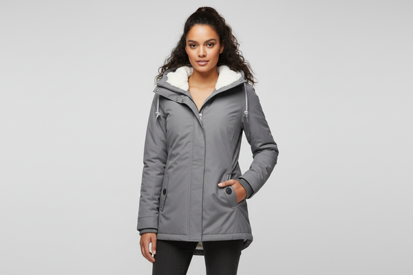 Damen Winterjacke mit Kapuze und Reißverschluss-Women Outerwear-Alpenkind