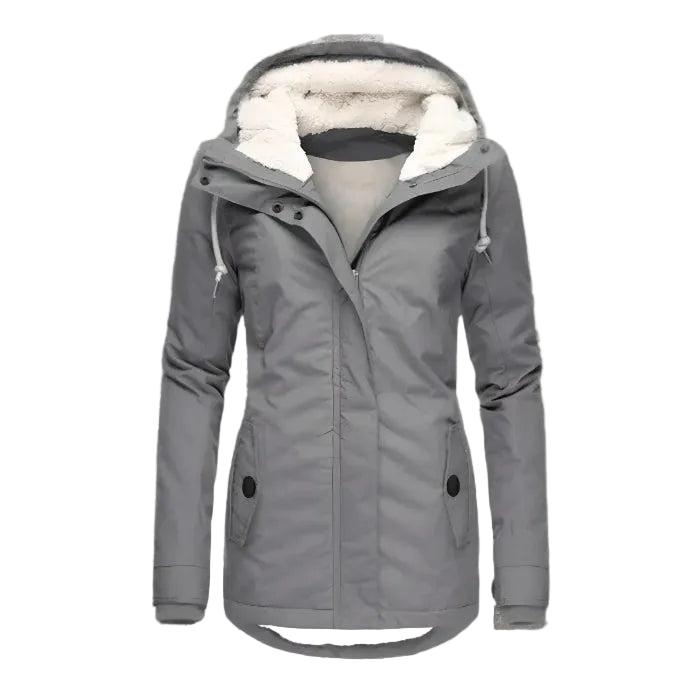Damen Winterjacke mit Kapuze und Reißverschluss-Women Outerwear-Alpenkind